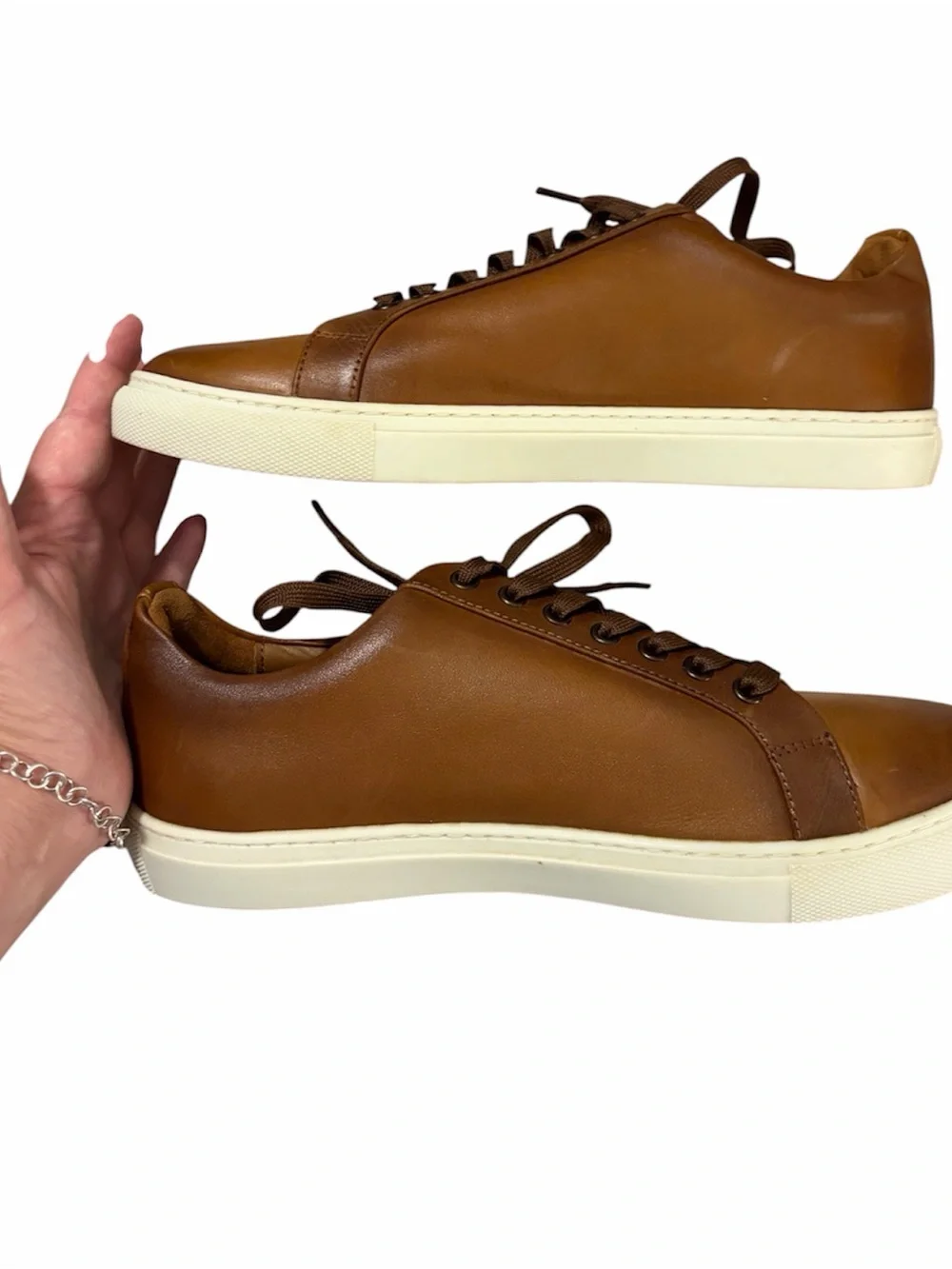 Thursday Boot Company Men's Premier Low Top Toffee Tan Leather sneakers, Size 10 - Picture 6 of 11